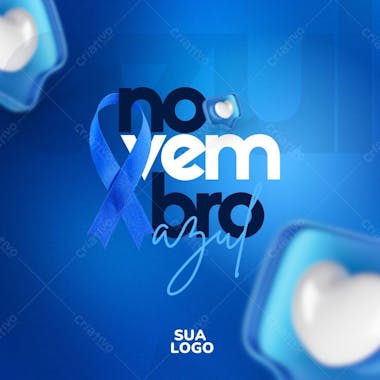 Arquivo em canva novembro azul