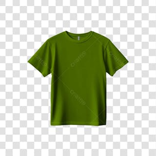 Camiseta verde pendurada png gratis