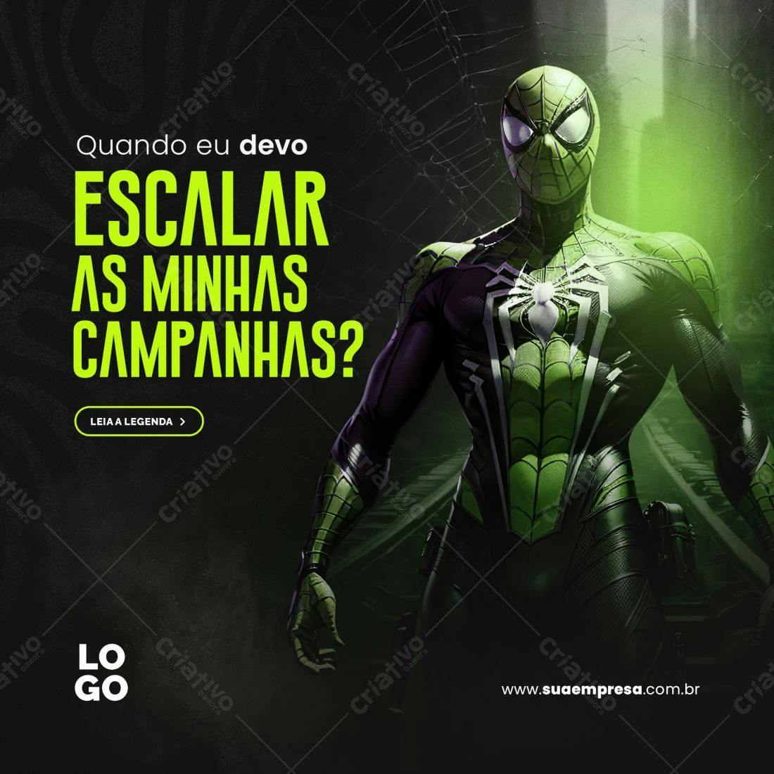 Banner Publicitário para Escalar Campanhas PSD Editável