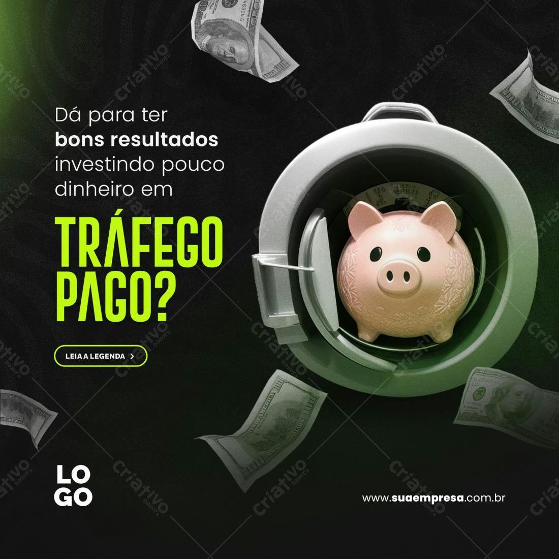 Post para Tráfego Pago PSD Editável
