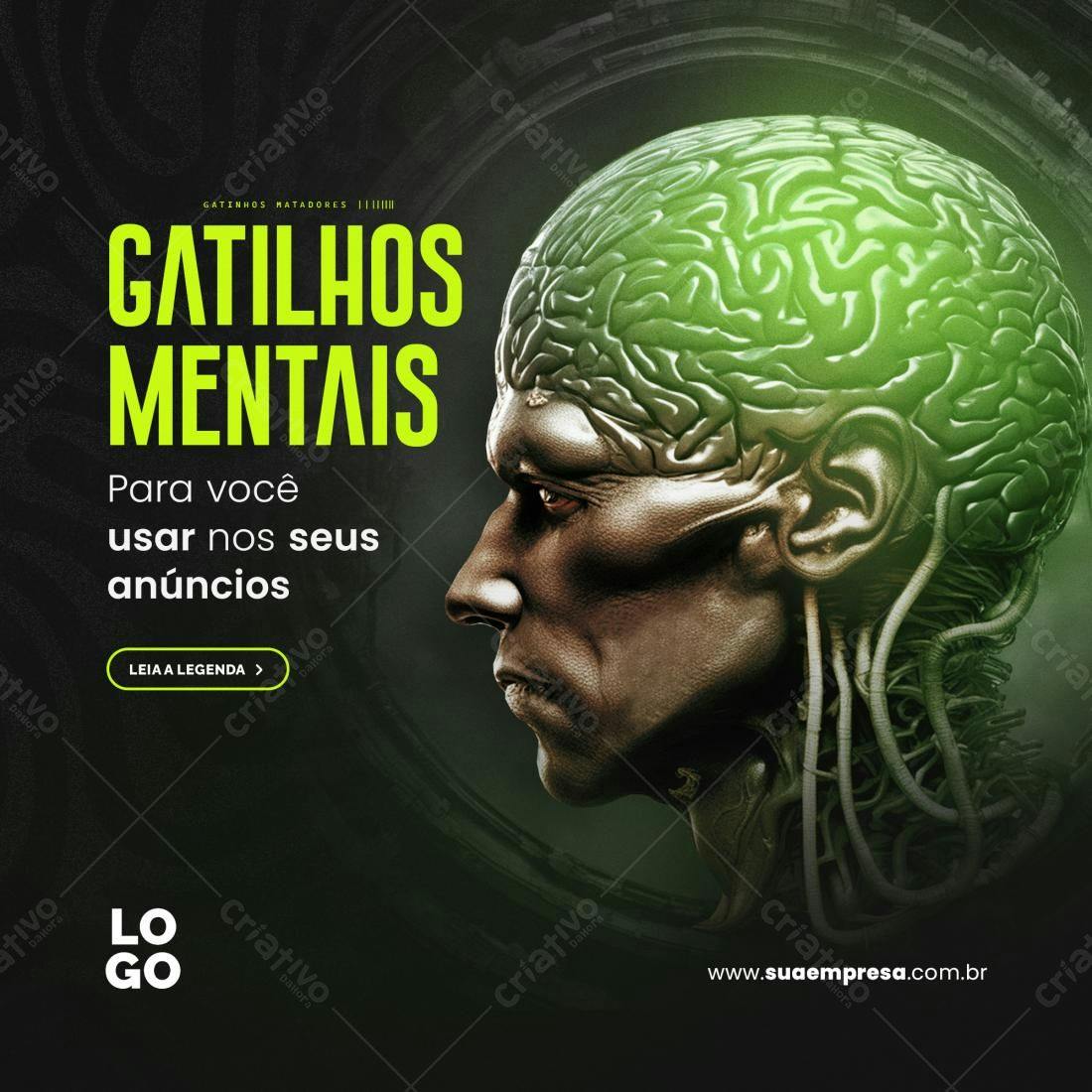 Banner para Anúncios com Gatilhos Mentais PSD Editável