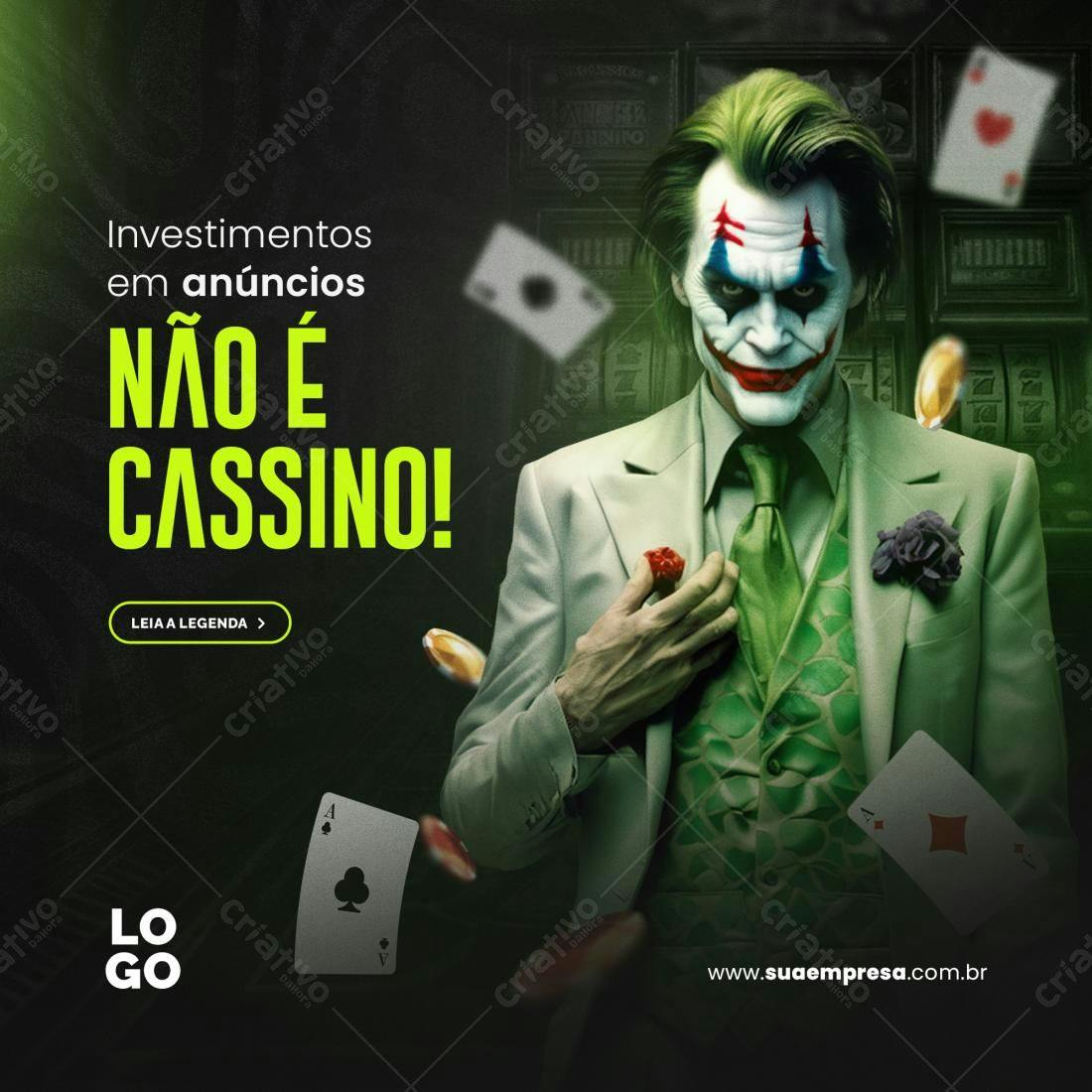 Banner Publicitário Investimento em Anúncios PSD Editável