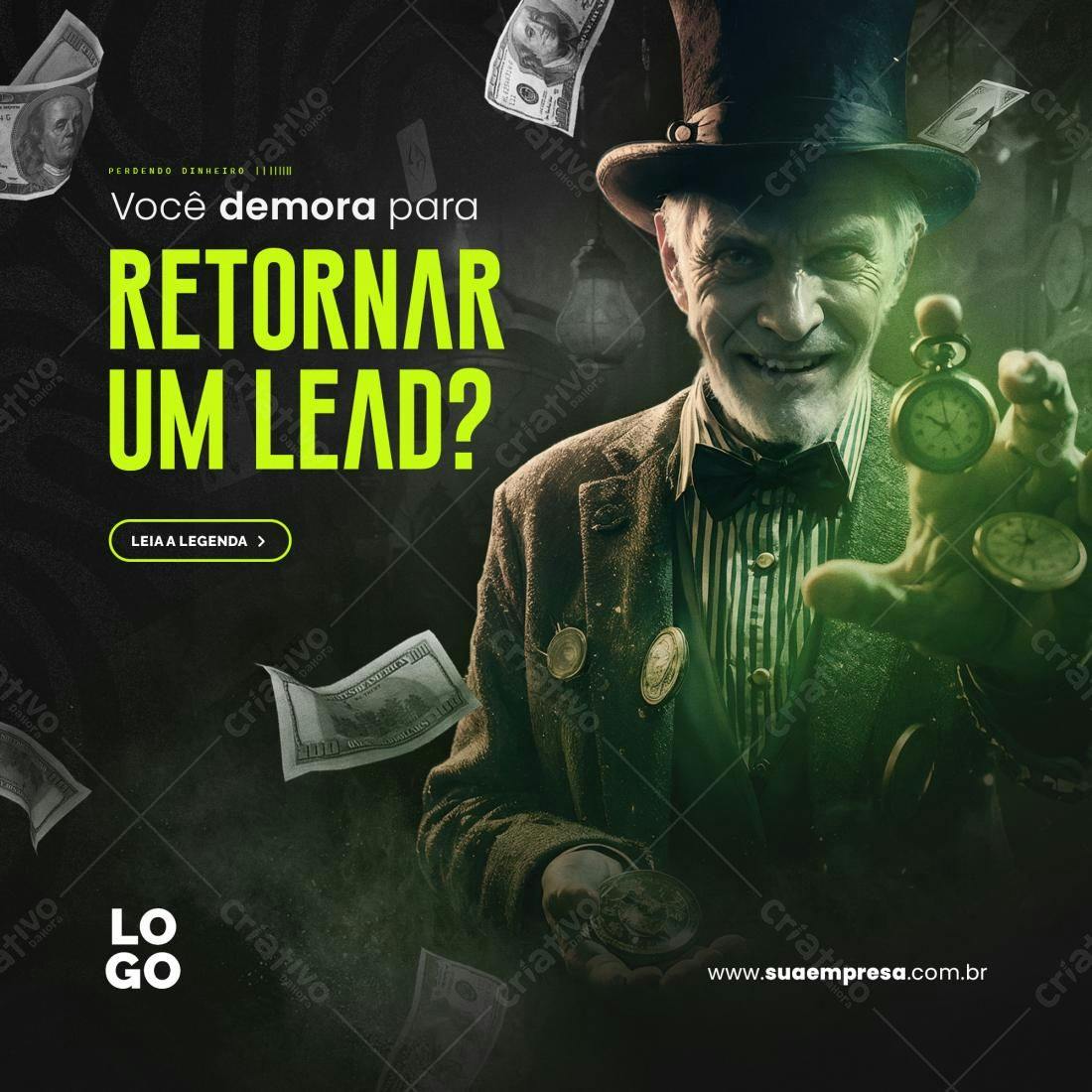 Banner Publicitário para Geração de Leads PSD Editável