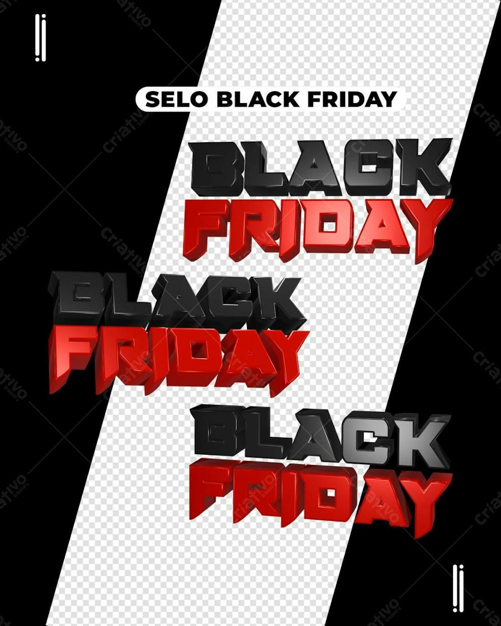 SELO BLACK FRIDAY | ELEMENTO 3D