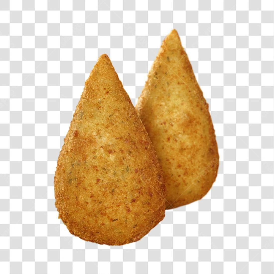 Coxinha Salgado brasileiro dois Salgados PNG com fundo transparente