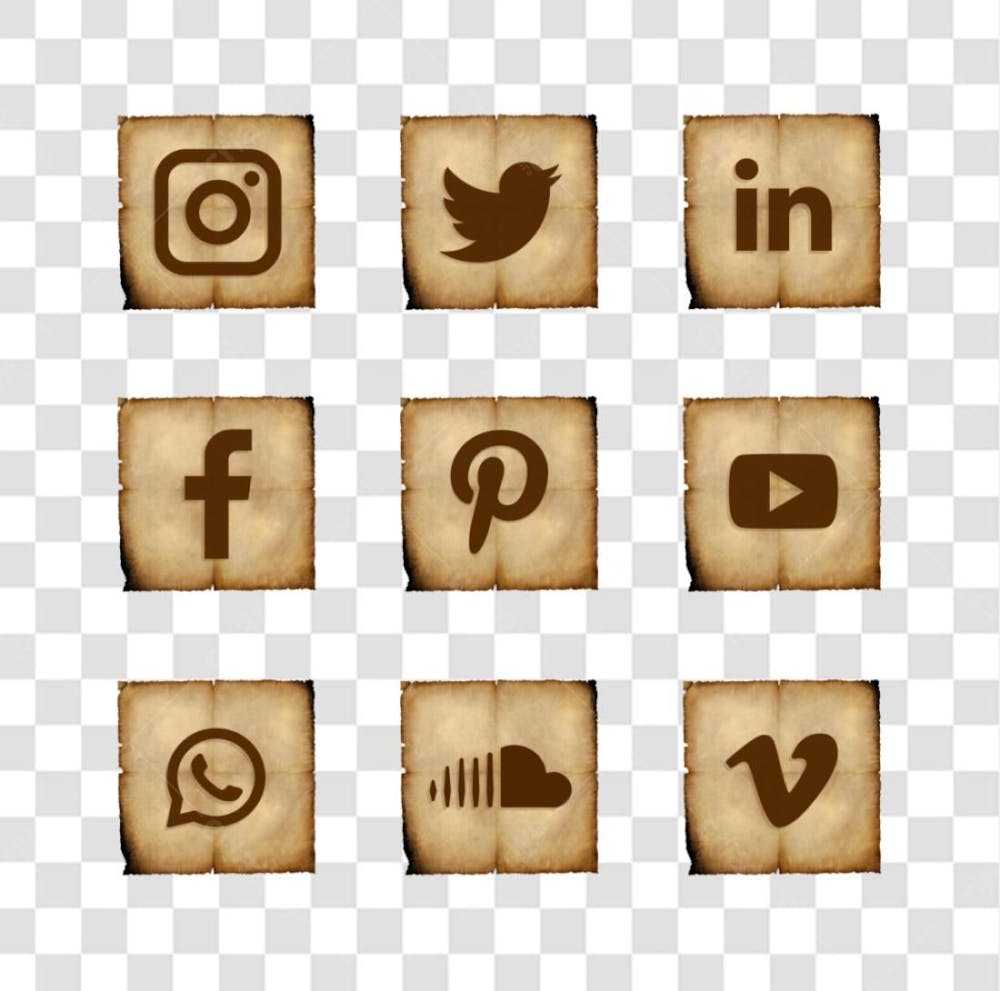 Medieval Social Network Icons Png Grátis Icones Redes Sociais