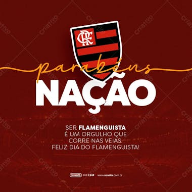 Feed dia do flamenguista orgulho de ser flamenguista