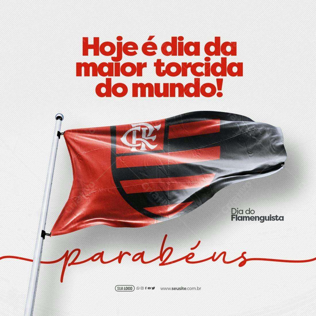 Postagem Dia do Flamenguista PSD Editável