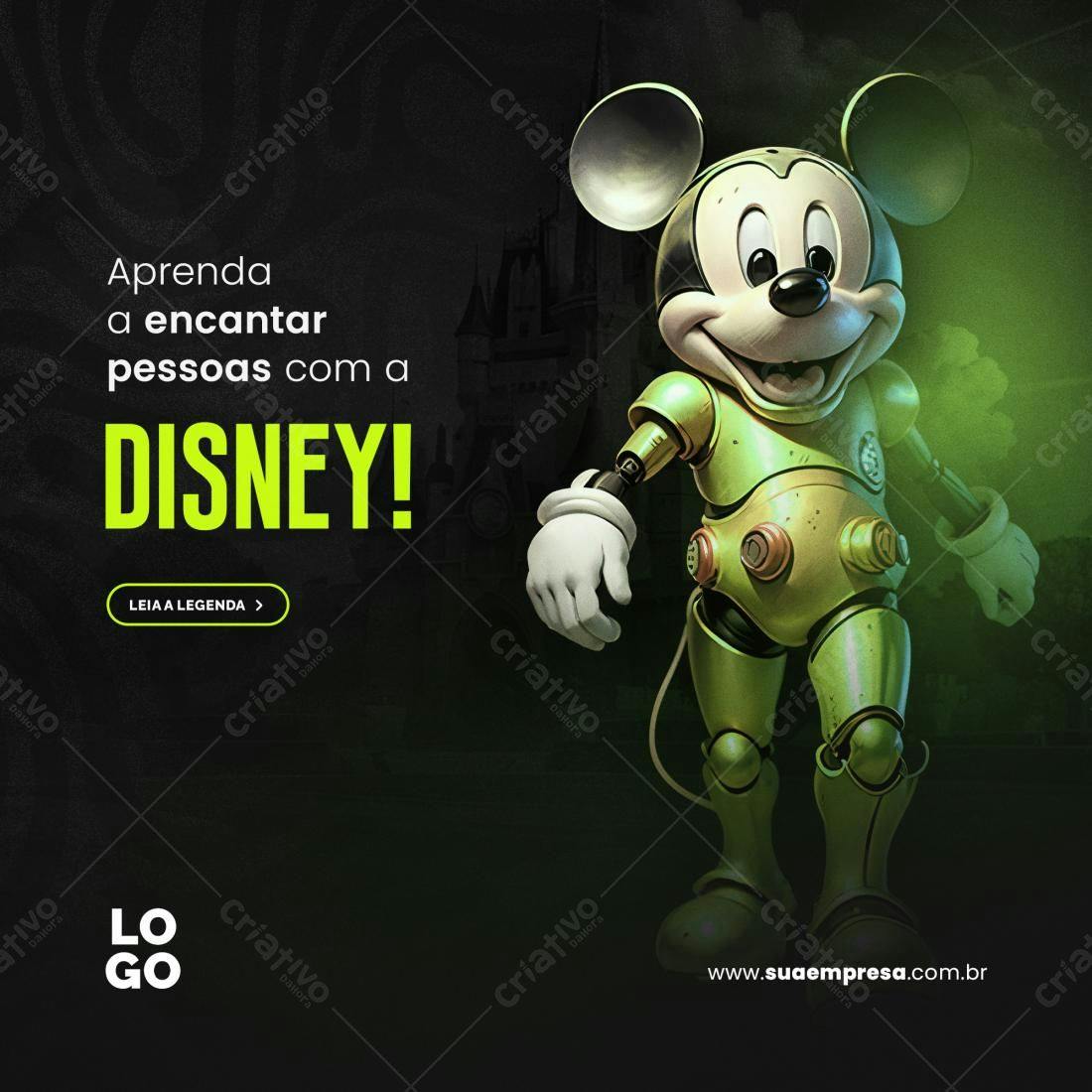 Banner Disney Robô PSD Editável
