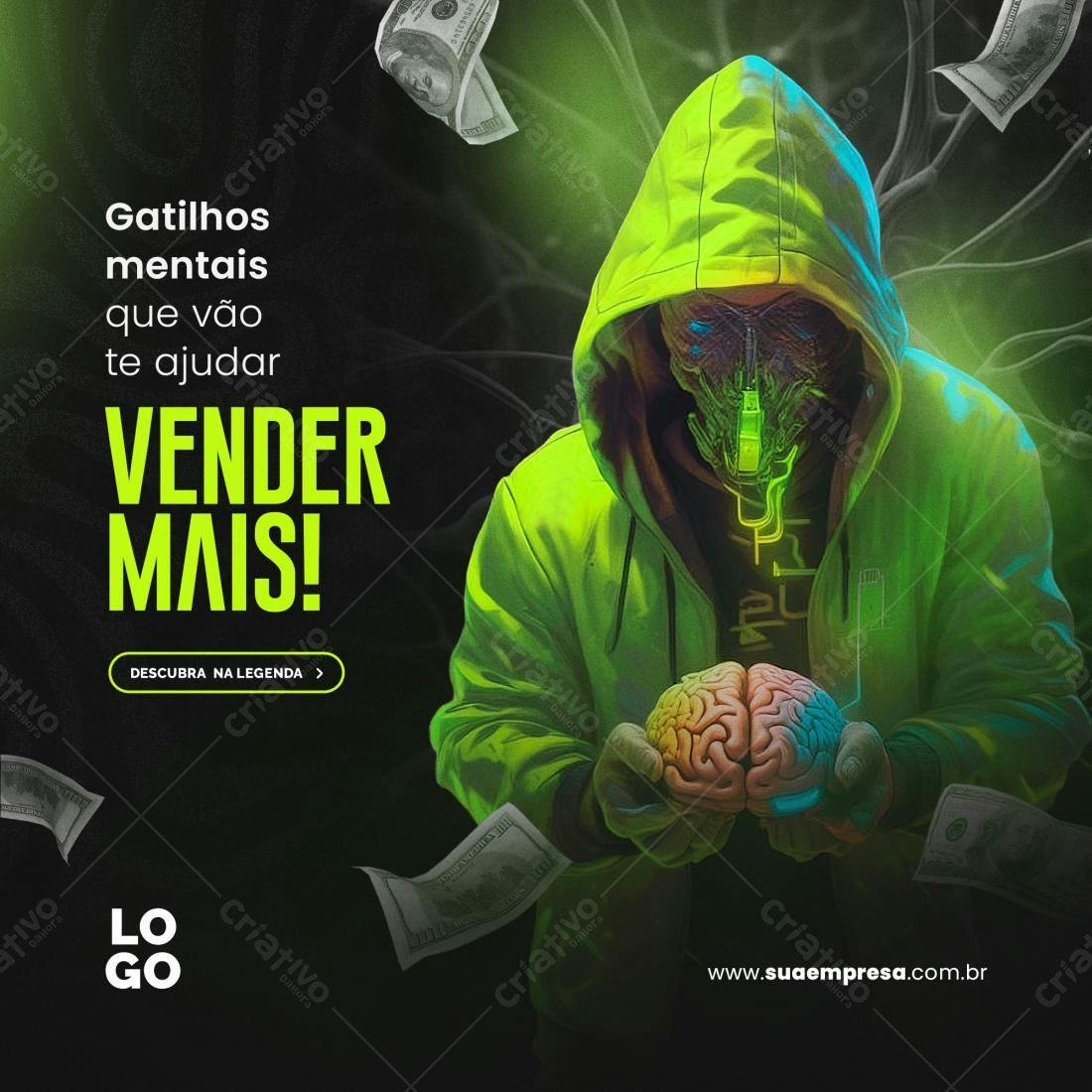 Post para Vendas PSD Editável