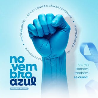 Novembro azul mês do combate ao câncer de próstata 4