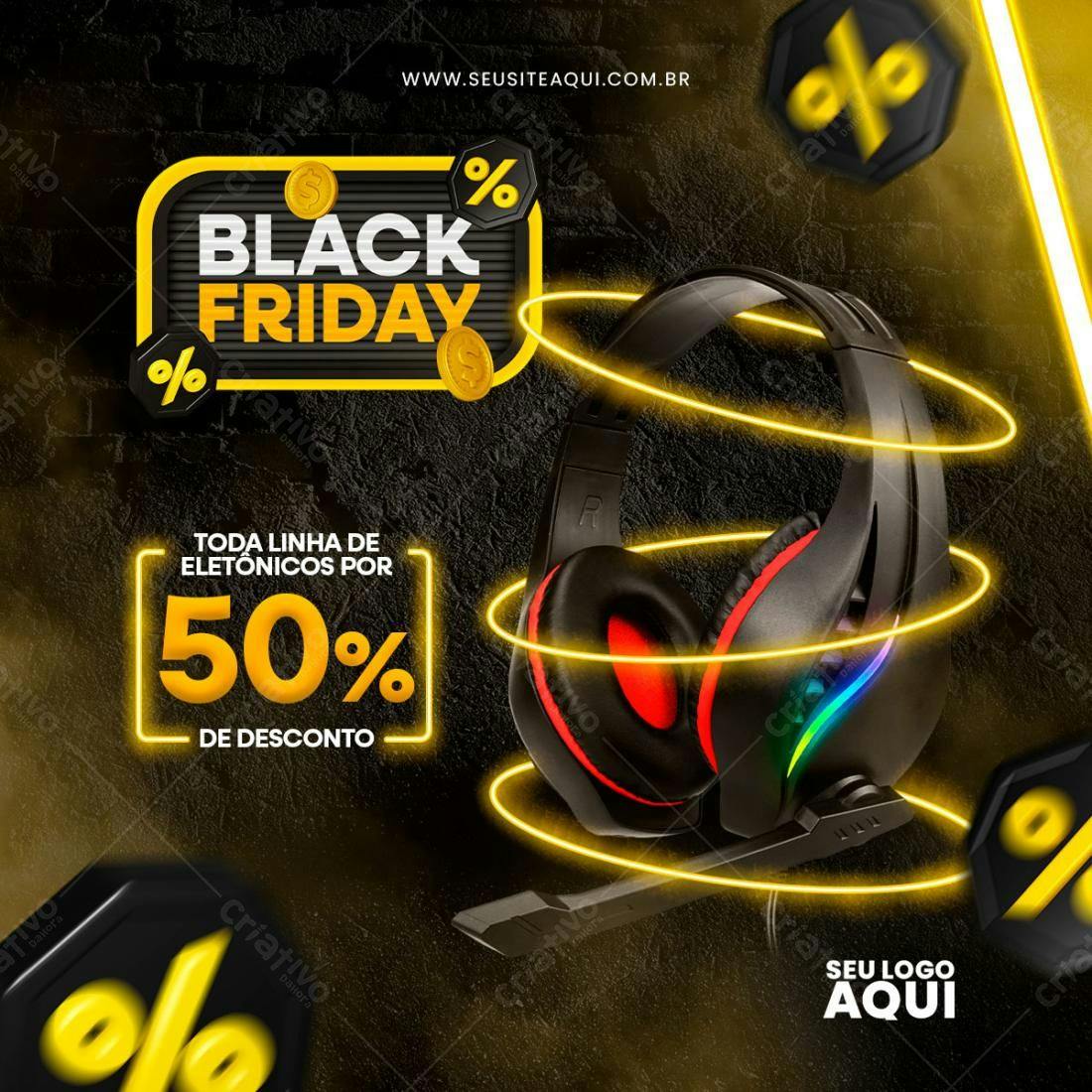 Post Black Friday PSD Editável