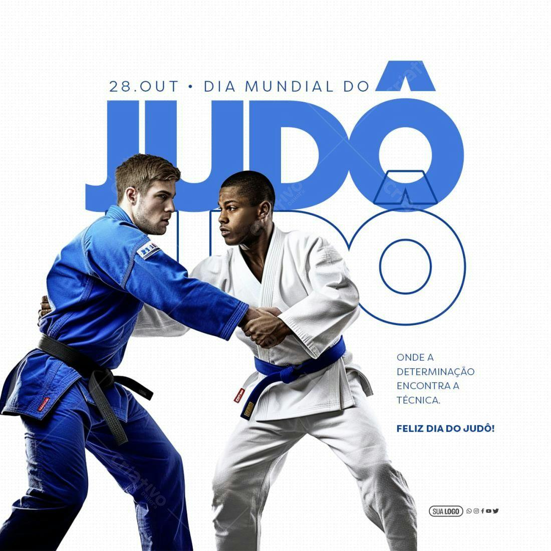 Flyer Dia Mundial do Judô PSD Editável