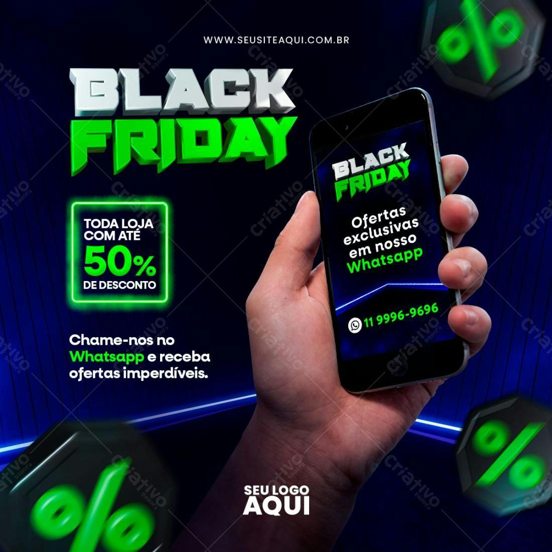Flyer Black Friday PSD Editável