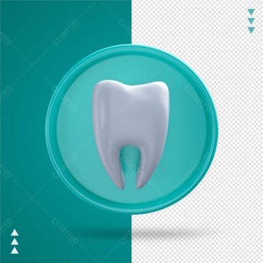 Dente molar 3d