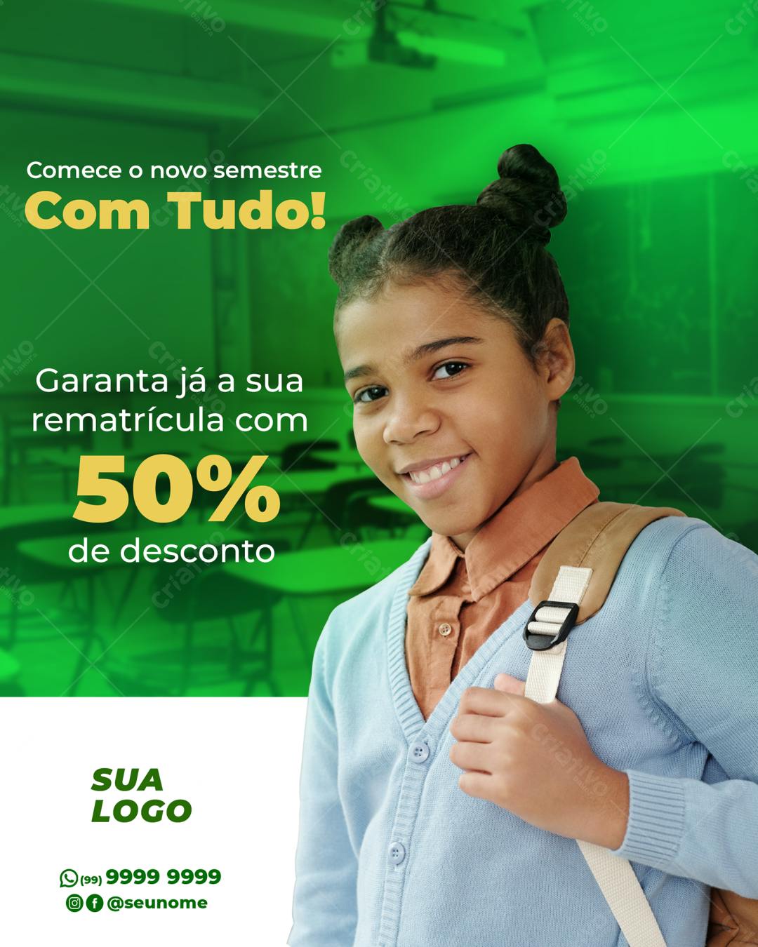 Postagem para Rematrícula com 50% de Desconto PSD