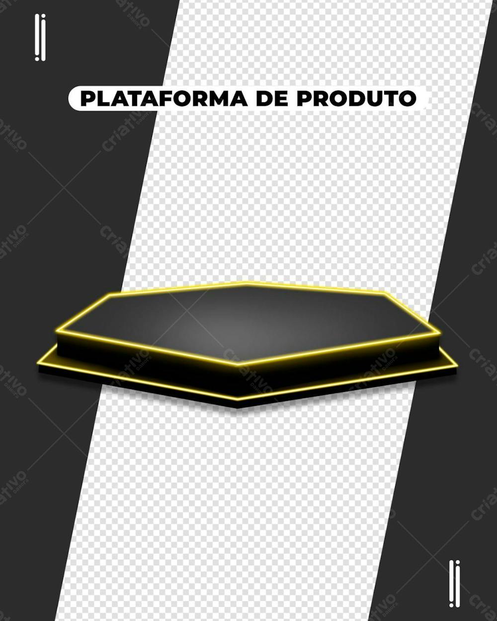 PLATAFORMA DE PRODUTO NEON 3D