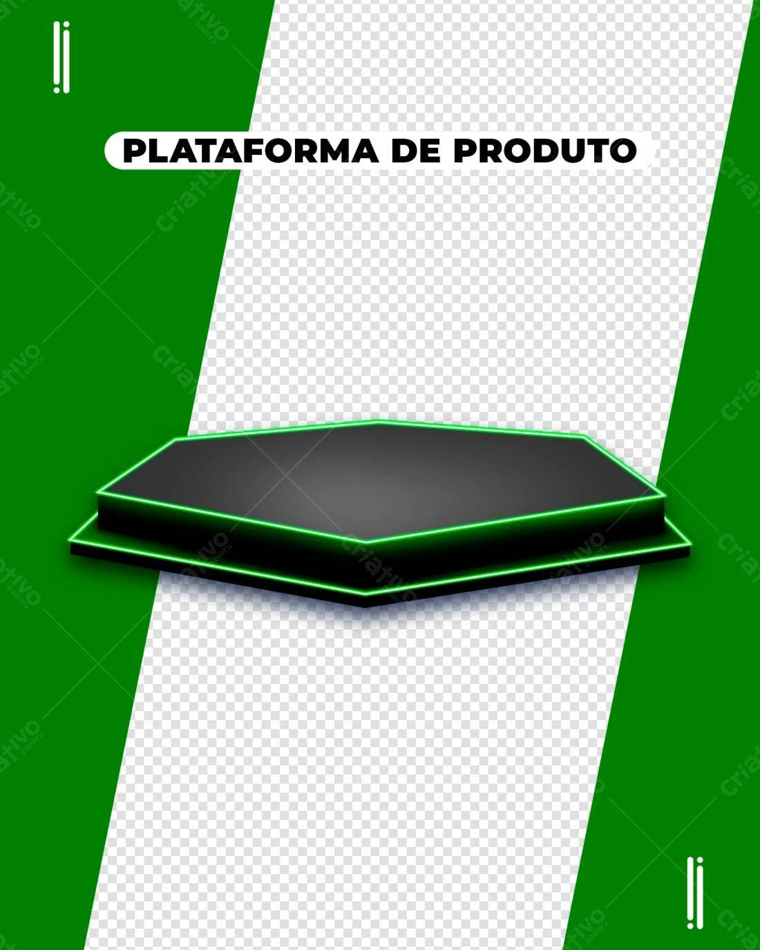 Mockup Plataforma de Produto PSD Editável