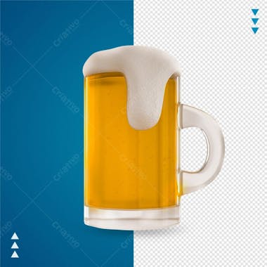 Caneca de cerveja 3d png