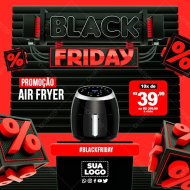 Black friday social mídia psd editável