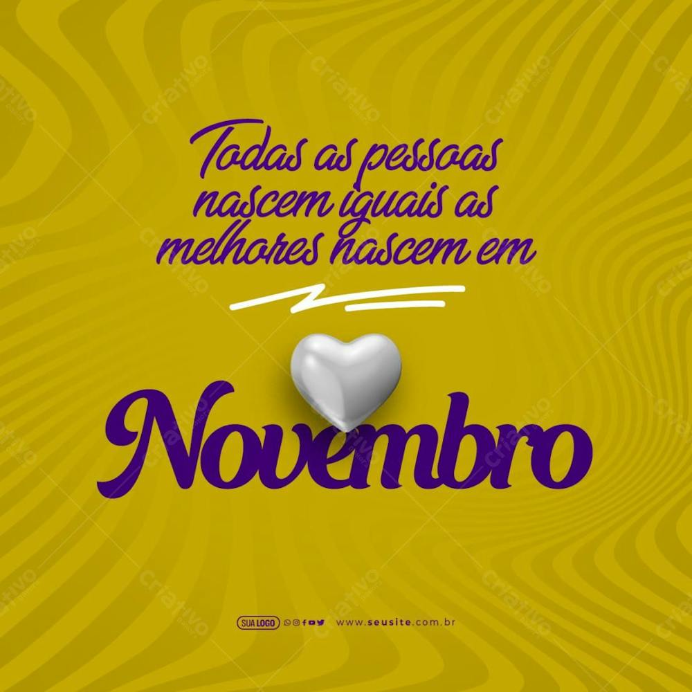 Feed   Bem Vindo Novembro   As Melhores Pessoas Nascem Em Novembro