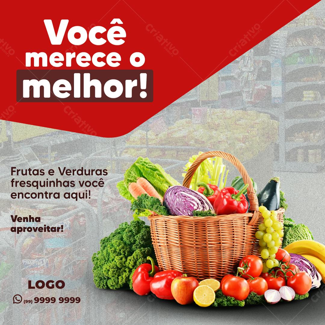 Flyer para Supermercado PSD Editável