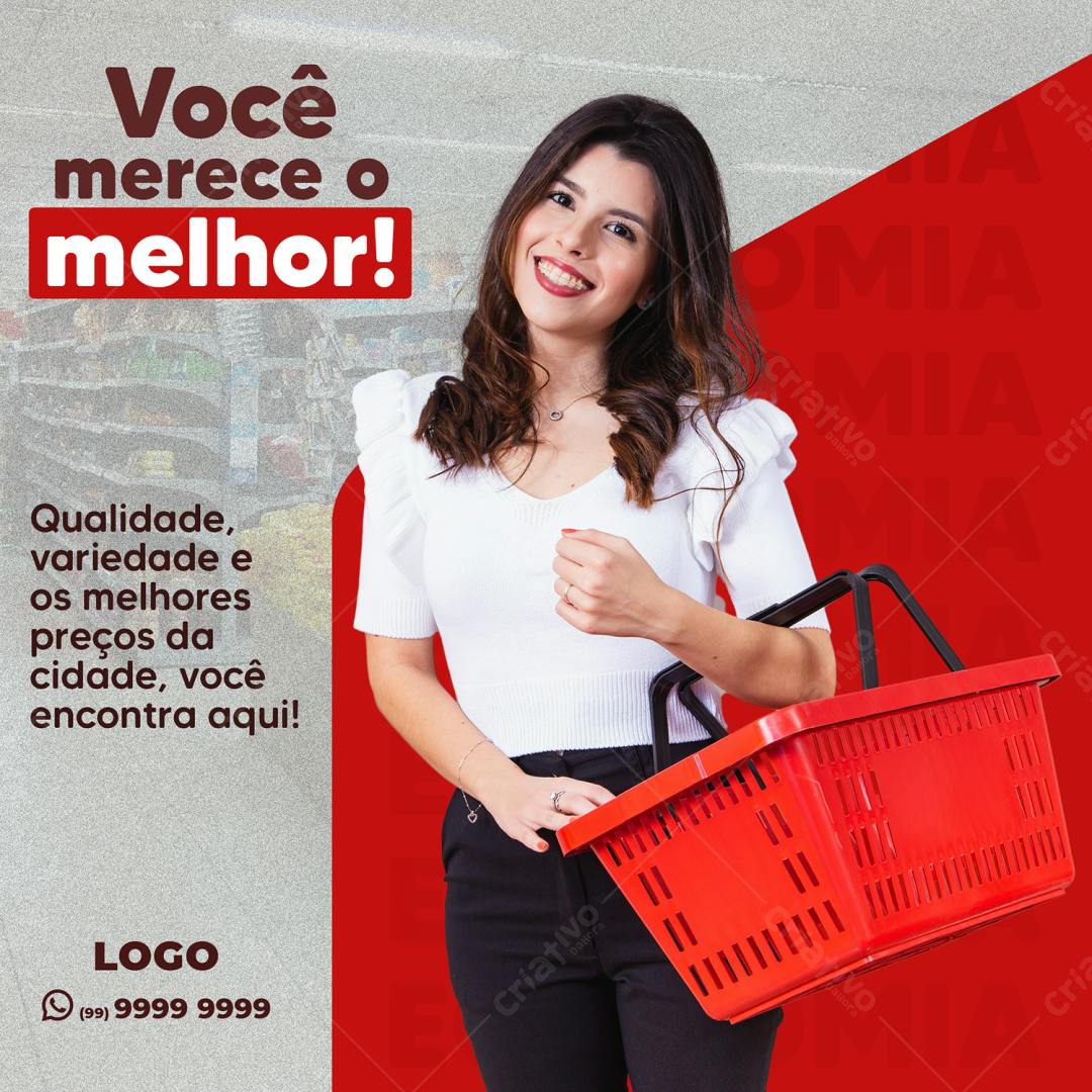 Post para Supermercado PSD Editável