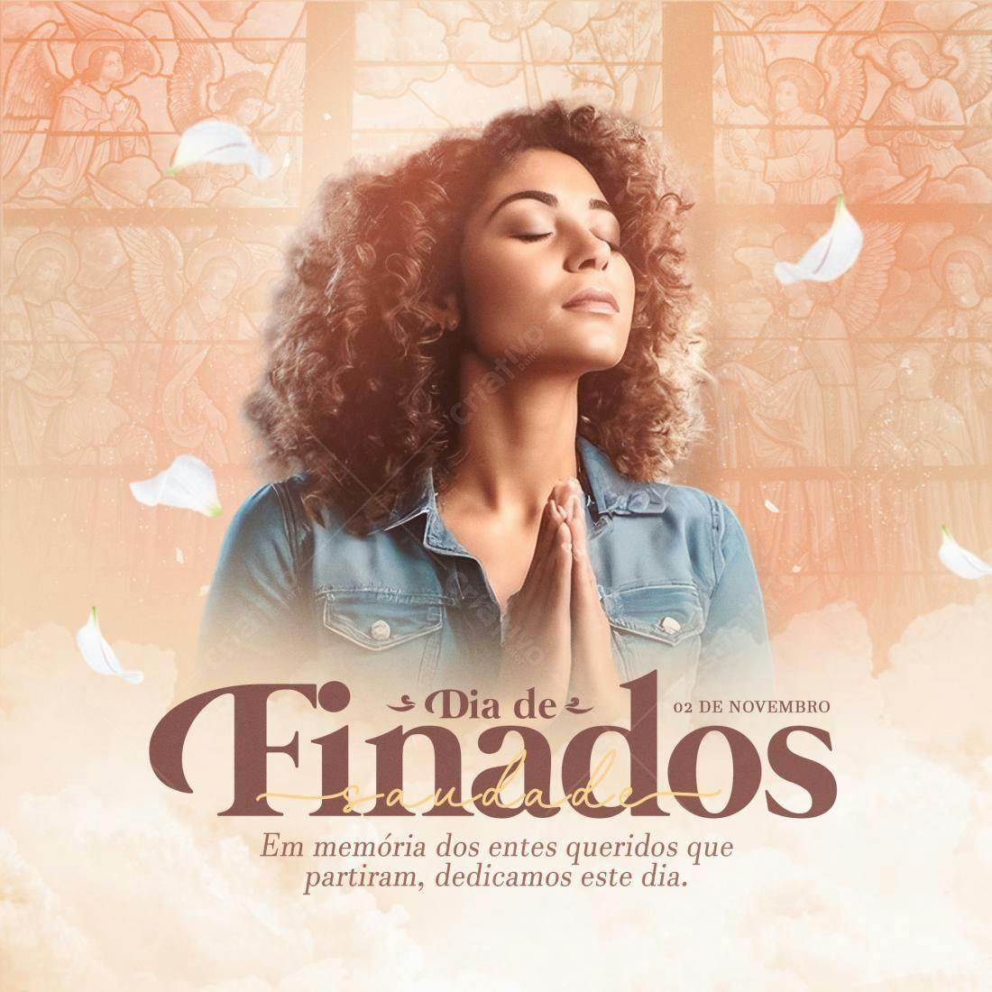 Flyer para Dia de Finados PSD Editável