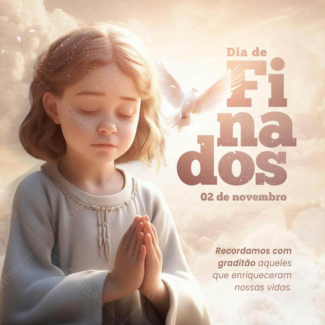 Flyer Dia de Finados PSD Editável