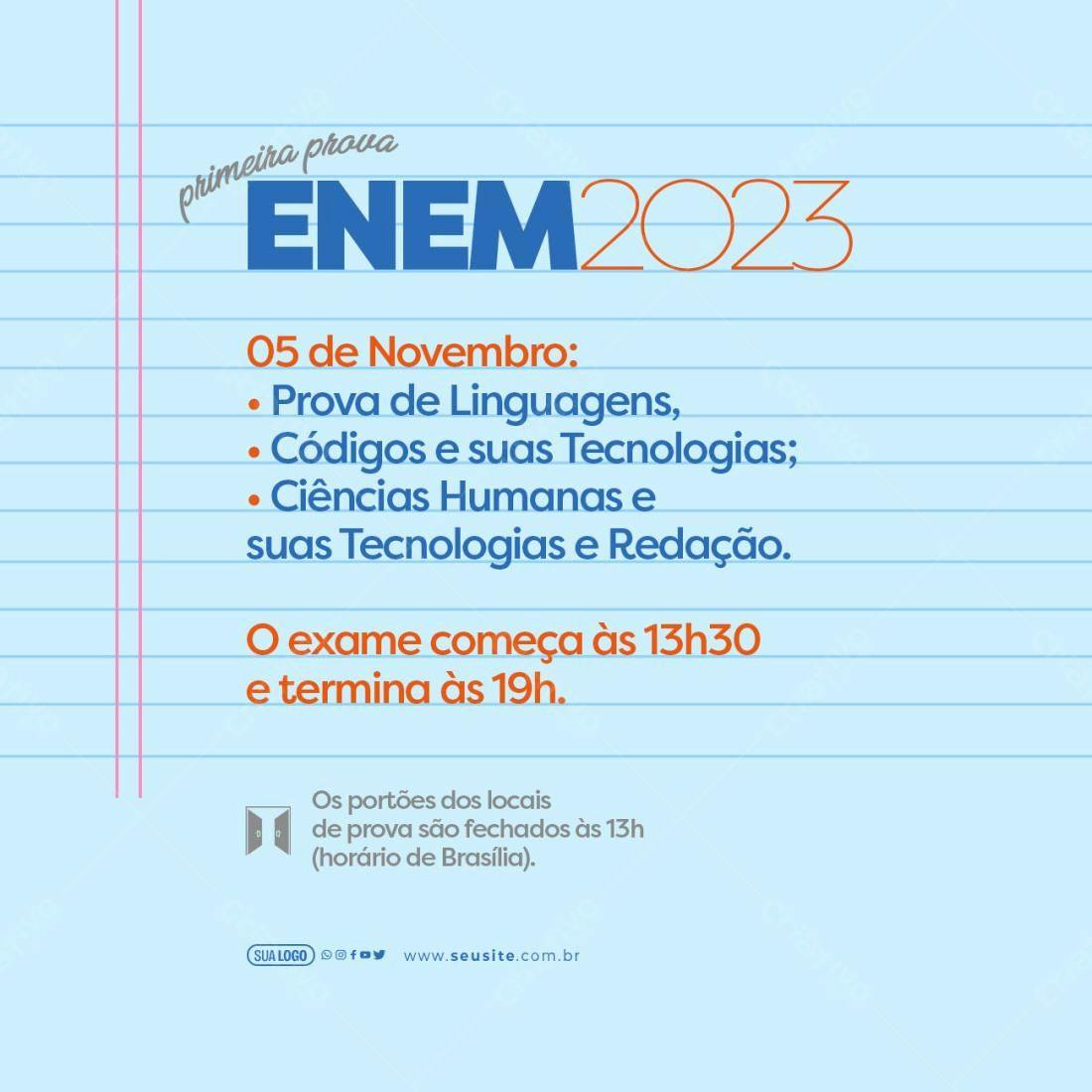Flyer ENEM 2023 PSD Editável