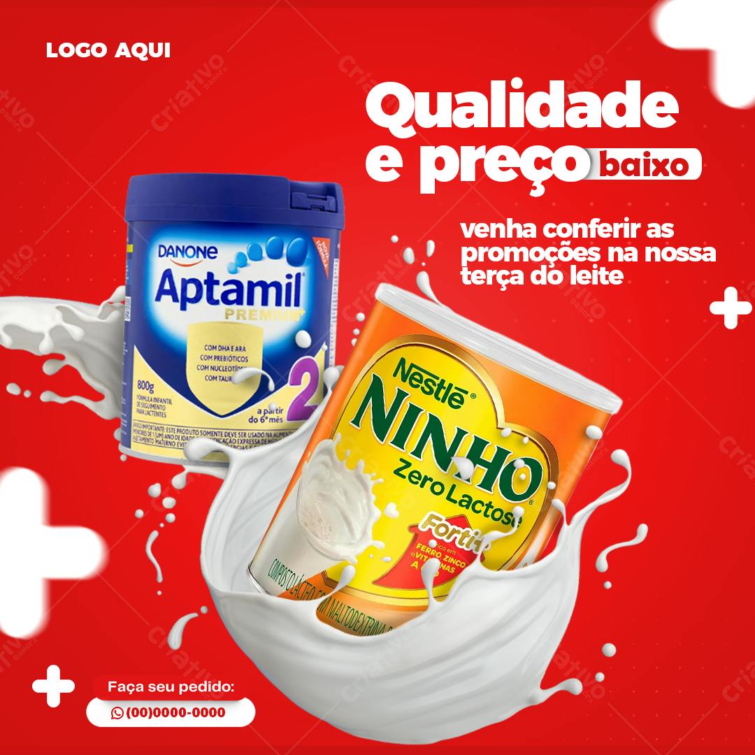 Post Terça do Leite PSD Editável