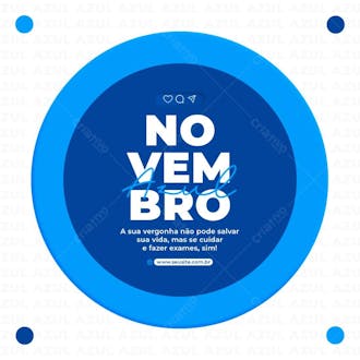 Novembro azul um toque salva vidas social media