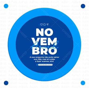 Novembro azul um toque salva vidas social media