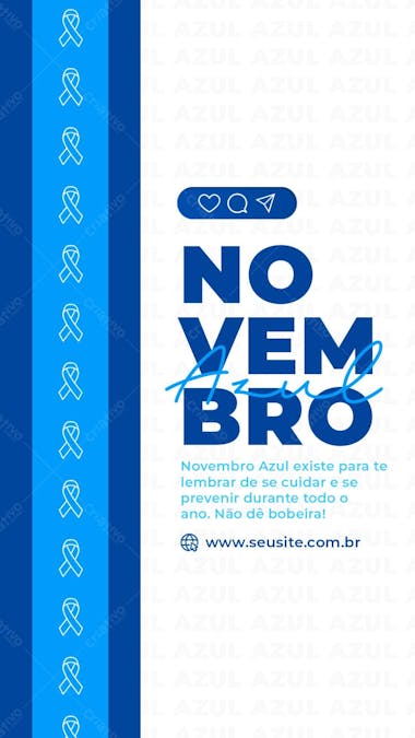 Story novembro azul existe pra te lembrar de se cuidar social media