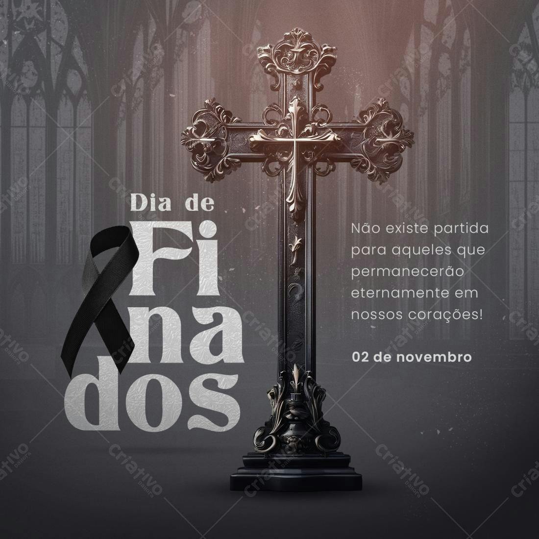 Flyer Dia de Finados PSD Editável