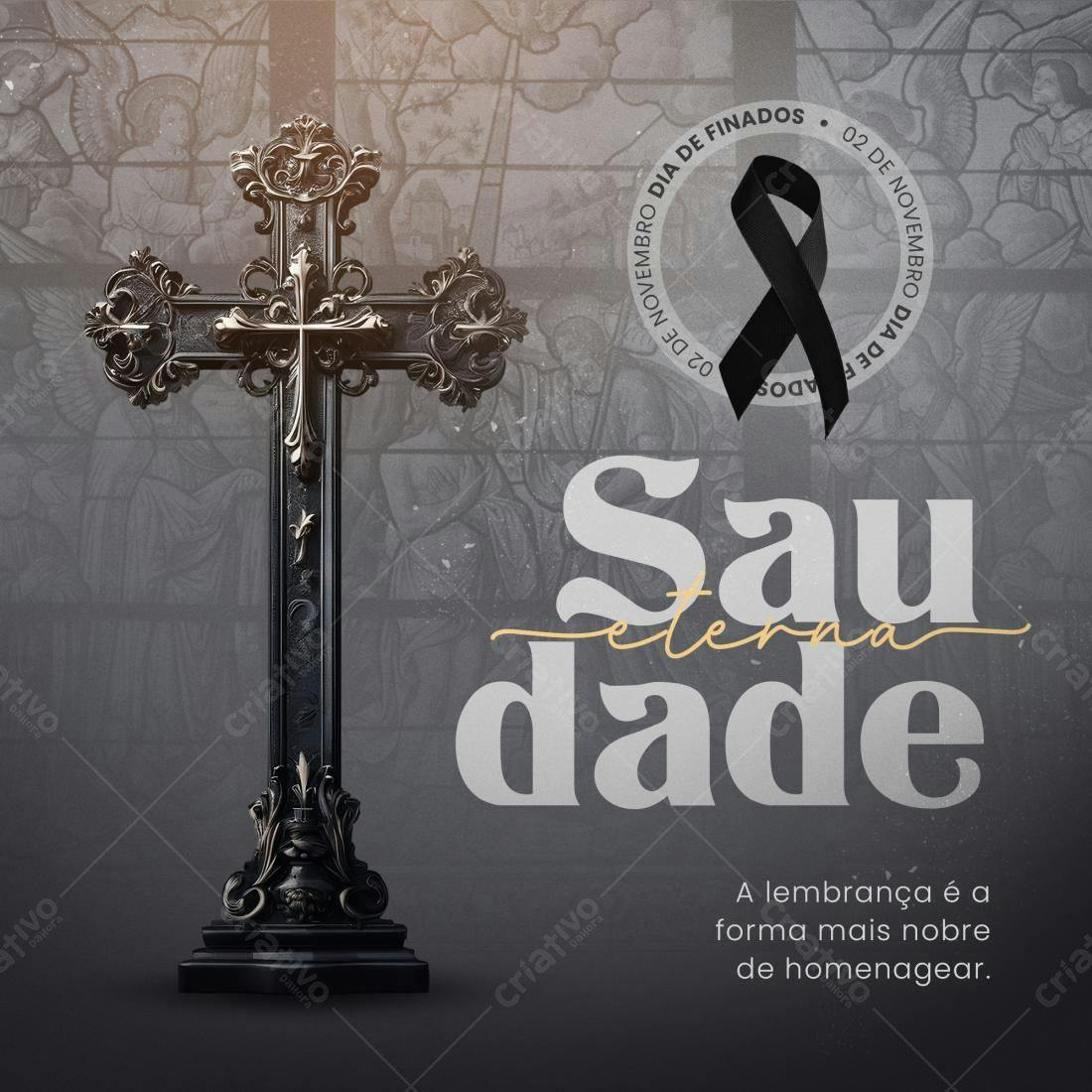 Flyer Dia de Finados PSD Editável