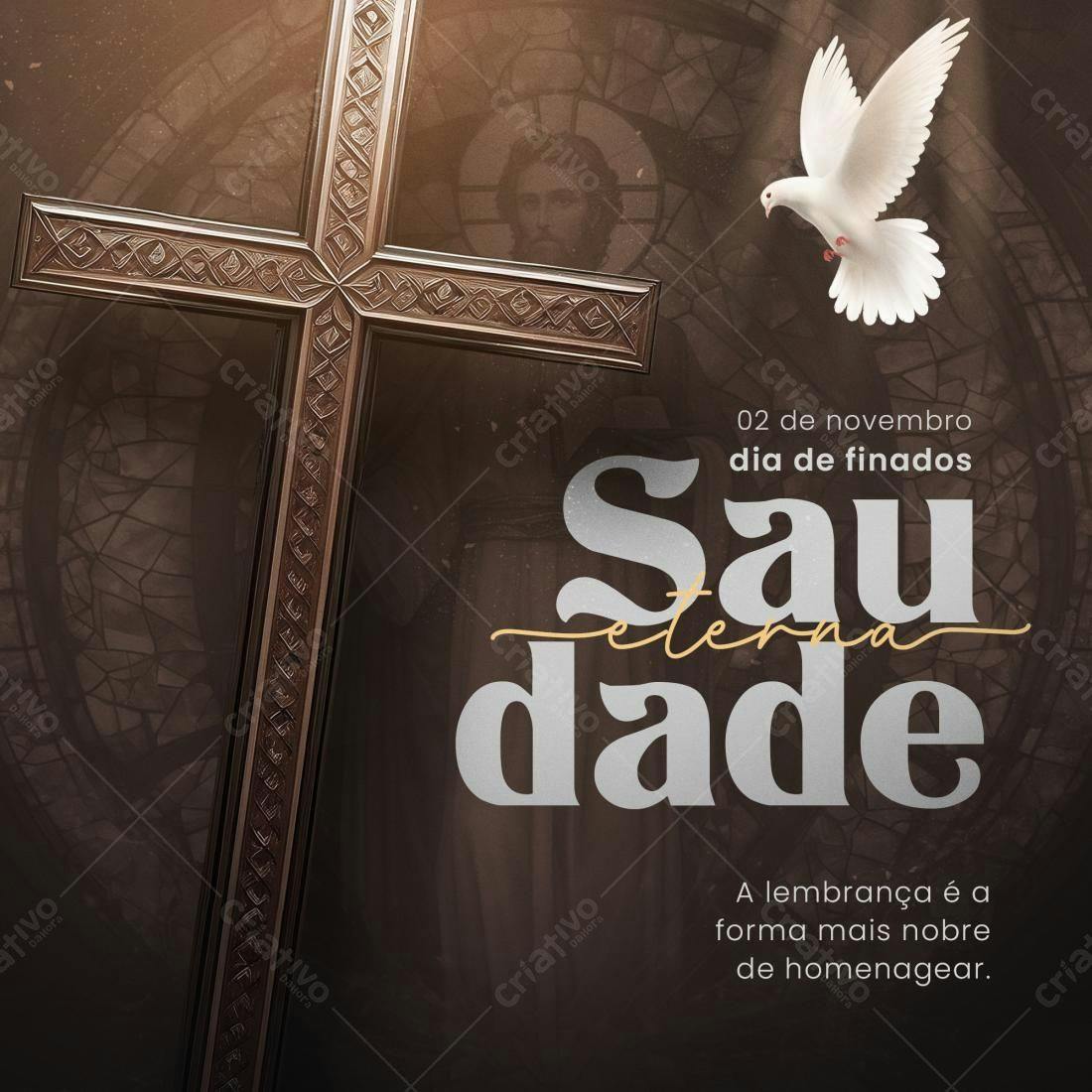 Flyer Dia de Finados PSD Editável