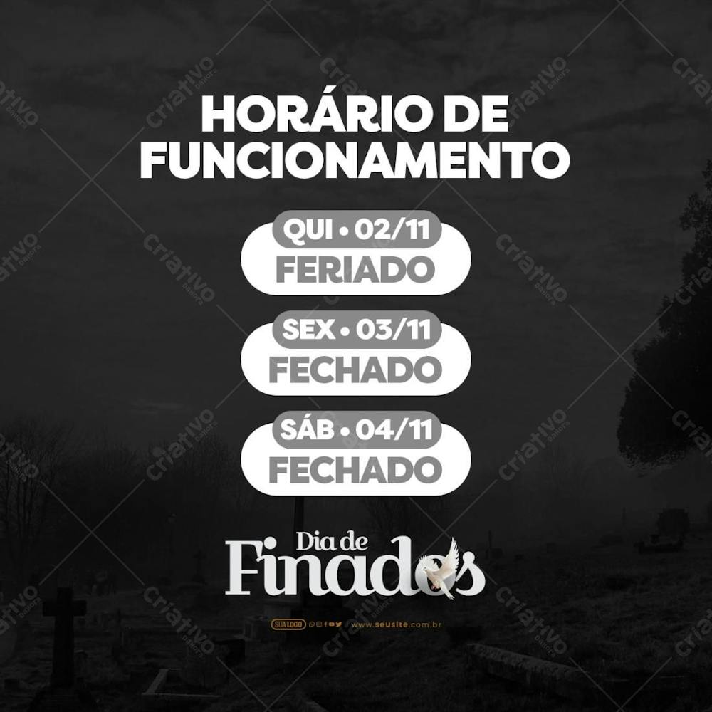 Feed   Comunicado Funcionamento Dia Dos Finados   Dias De Funcionamento