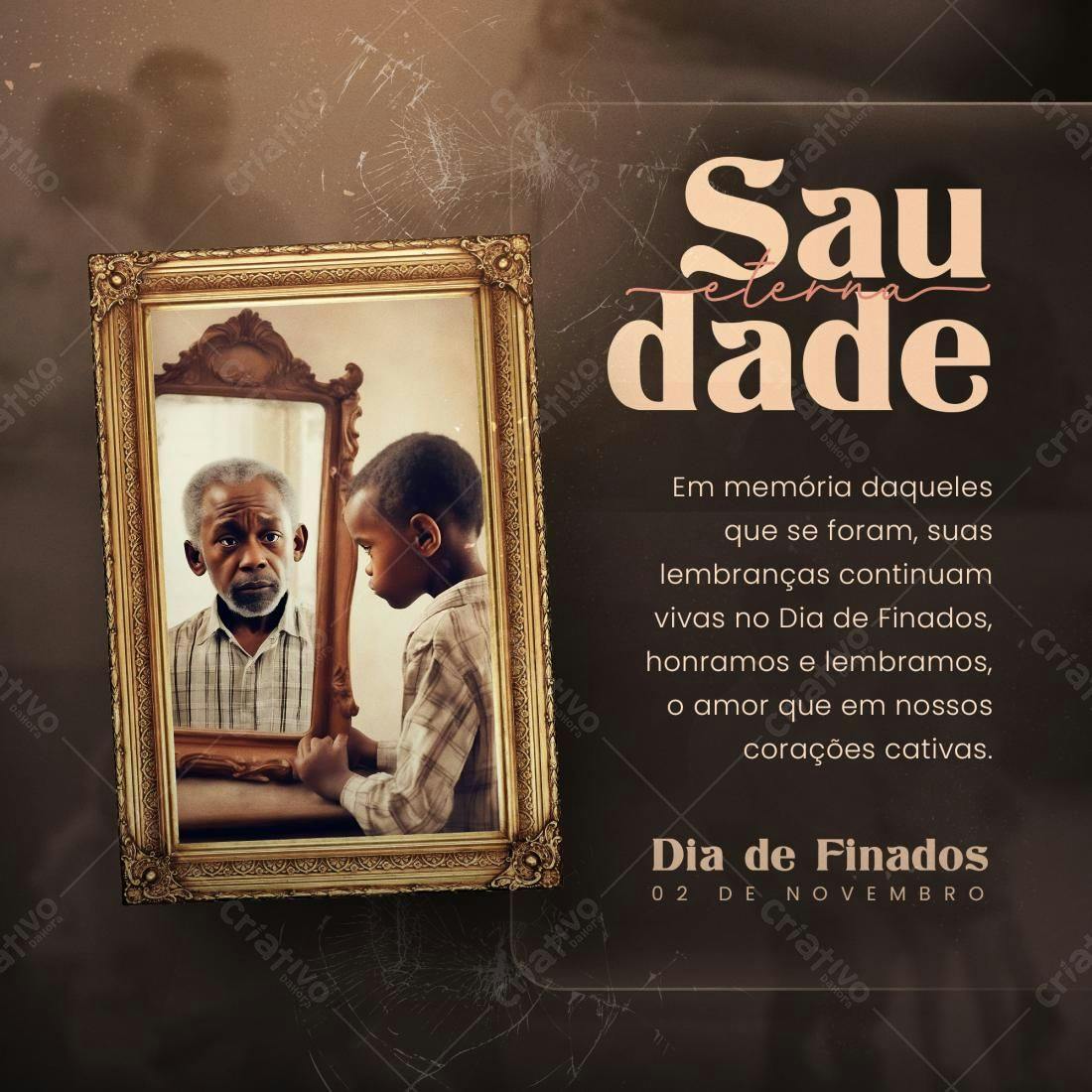 Post para Dia de Finados PSD Editável