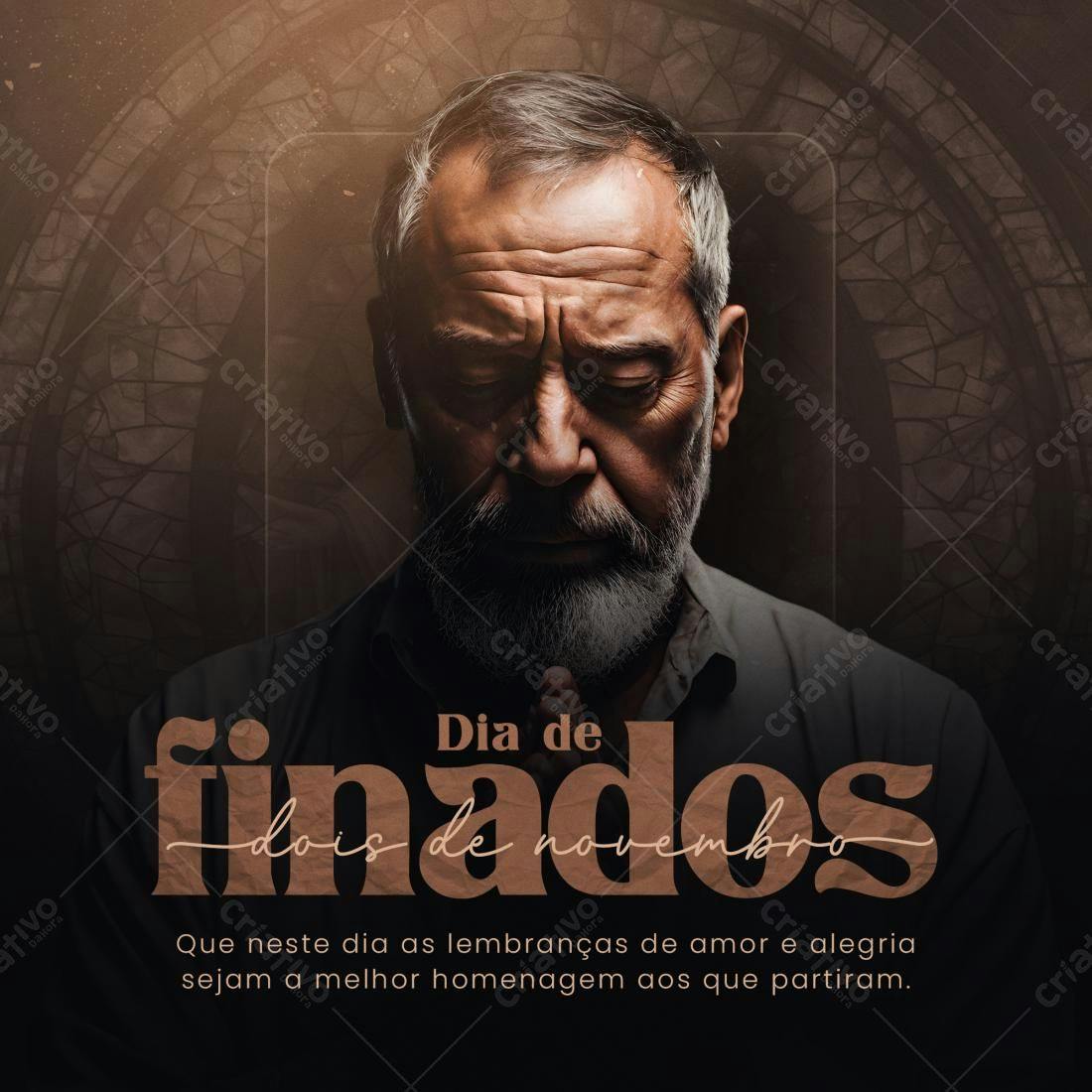 Post para Dia de Finados PSD Editável