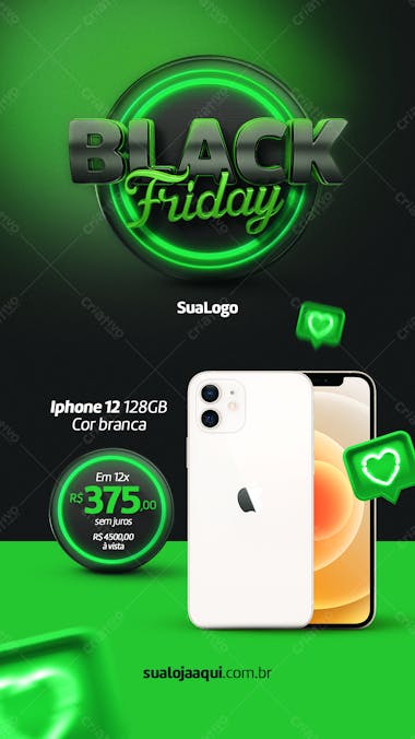 Social media psd black friday story