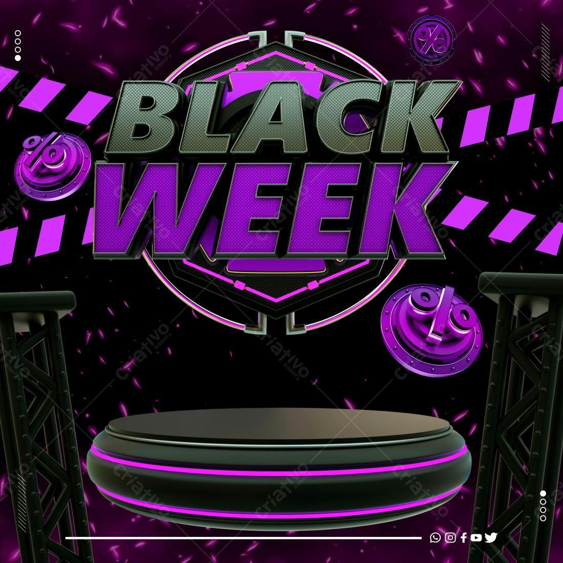 Banner Black Week PSD Editável