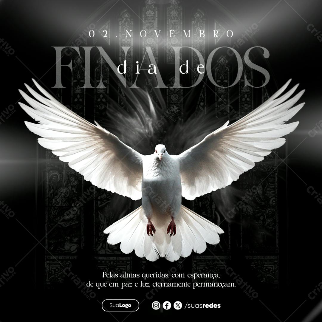 Flyer Dia de Finados PSD Editável