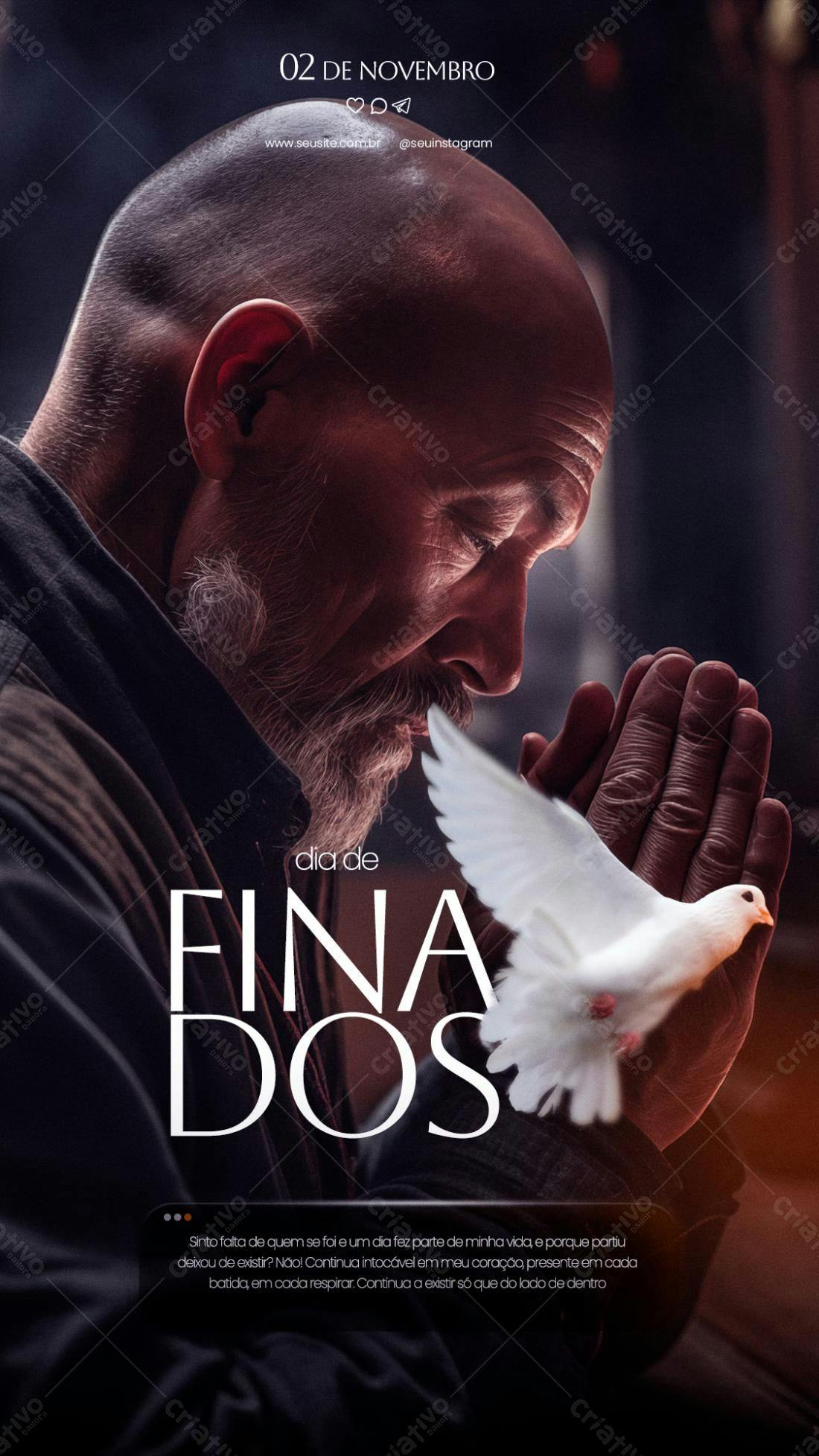 Flyer Dia de Finados PSD Editável