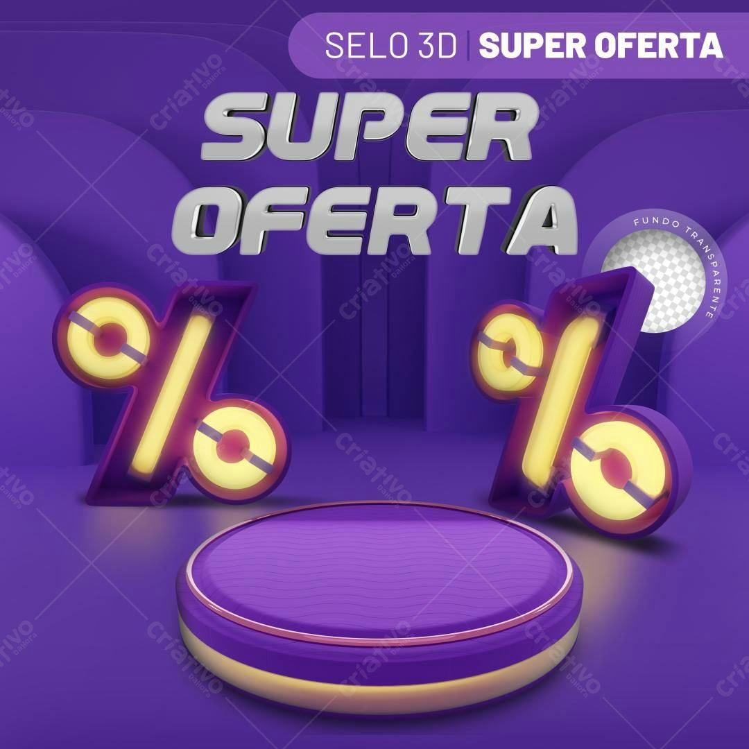 Banner Super Oferta PSD Editável