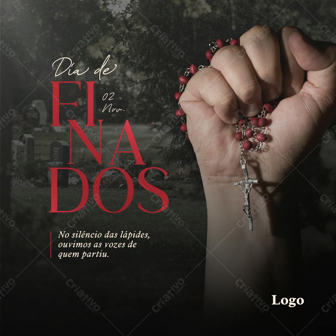 Post para Dia de Finados PSD Editável