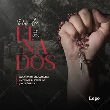 Dia dos finados lapide e crucifixo