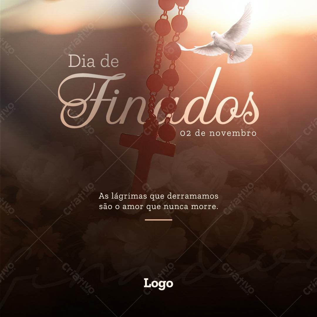 Post para Dia de Finados PSD Editável