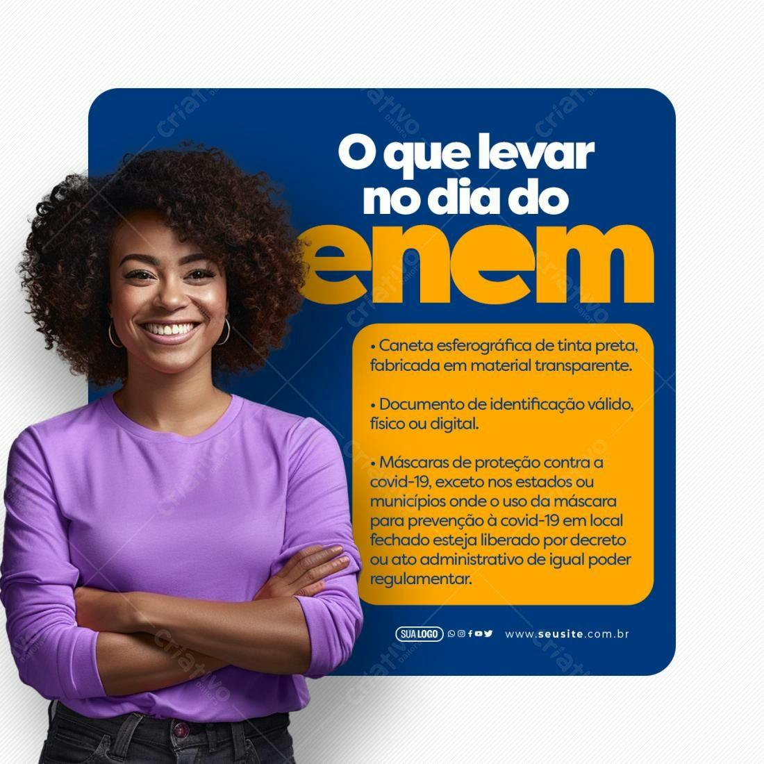 Flyer para o ENEM PSD Editável