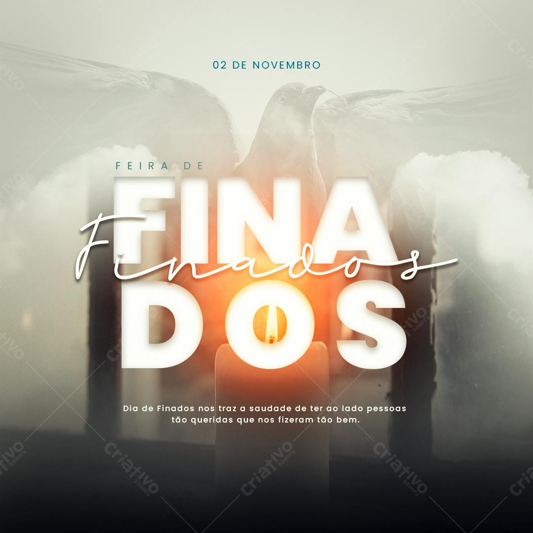 Flyer Dia de Finados PSD Editável